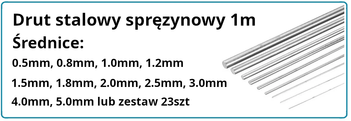 Drut, pręt sprężynowy Drut, pręt sprężynowy