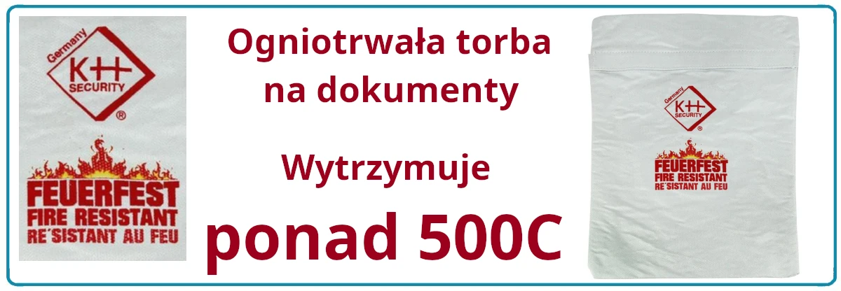 Torba na dokumenty odporna na wysokie temperatury Torba na dokumenty odporna na wysokie temperatury