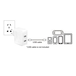 LogiLink PA0094 Ładowarka USB gniazdo Maksymalne natężenie wyjściowe 3400 mA Ilość wyjść: 2 x USB