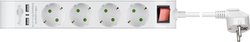 Listwa zasilająca Goobay, 4 gniazda sieciowe, 2 gniazda USB 2.1 A