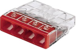 Złącze do puszki podtynkowej WAGO 2273 2273-204-100, PIN: 4, 450 V, 24 A, 100 szt.