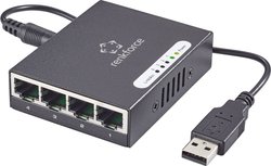 Renkforce RF-4270245 Switch sieciowy 4 porty 1 GBit/s zasilanie USB