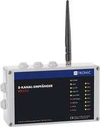 H-Tronic HT200E Odbiornik radiowy 8-kanałowy Częstotliwość 868.35 MHz, 869.05 MHz, 869.55 MHz 12 V Zasięg maksymalny 200 m
