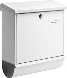 Skrzynka pocztowa Burg Wächter 32670 COMFORT-Set 91300 W blacha stalowa biały z zamkiem kluczykowym