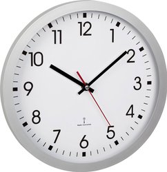 TFA Dostmann 60.3522.02 Sterowany radiowo Zegar ścienny 30 cm x 4.3 cm srebrny