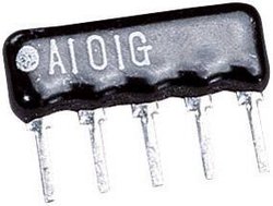 Drabinka rezystancyjna 10 kΩ radialny THD SIP-4+1 0.125 W TRU COMPONENTS 1 szt.