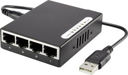 Renkforce RF-4451433 Switch sieciowy 5 Portów 100 MBit/s zasilanie USB