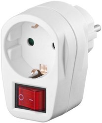 Gniazdko prądowe Goobay z wyłącznikiem, 3500W, dwubiegunowe