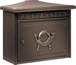Skrzynka pocztowa Burg Wächter 12830 SYLT 1883 K blacha stalowa miedź (metaliczny) z zamkiem kluczykowym