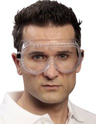 Ekastu BASIC 277 382 Pełne okulary ochronne czarny, biały EN 166-1 DIN 166-1