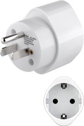 Przejściówka, adapter podróżny Goobay 45355, USA złącze 3-pin z uziemieniem, biały