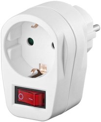 Gniazdko prądowe Goobay z wyłącznikiem, 3500W, jednobiegunowe